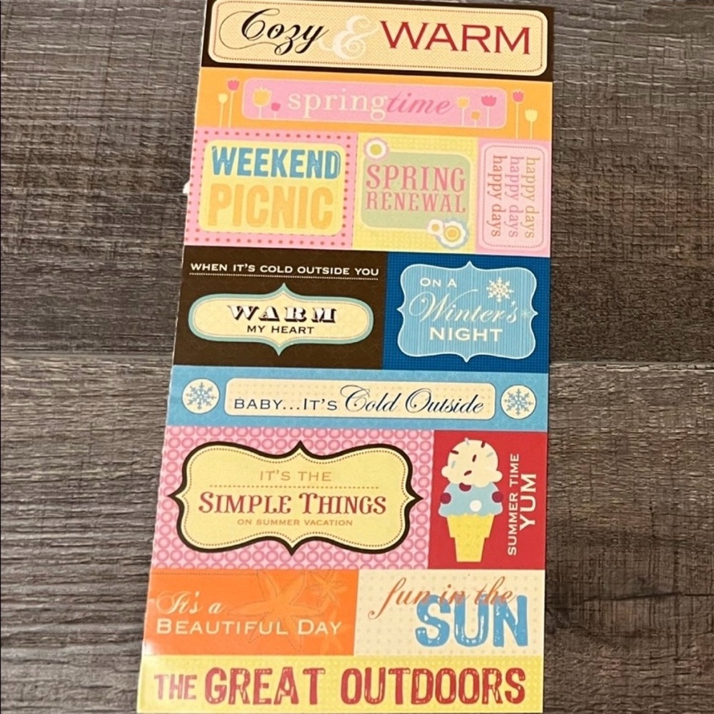 💞 New Seasons Scrapbook Stickers